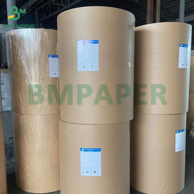 40GSM 50GSM 60GSM 스트리프드 리브드 브라운 크래프트 페이퍼 롤 750MM 1000MM