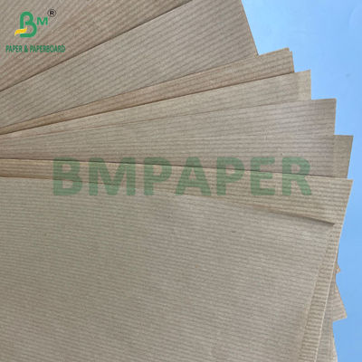 40GSM 50GSM 60GSM 스트리프드 리브드 브라운 크래프트 페이퍼 롤 750MM 1000MM