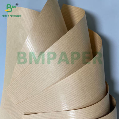 40GSM 50GSM 60GSM 스트리프드 리브드 브라운 크래프트 페이퍼 롤 750MM 1000MM