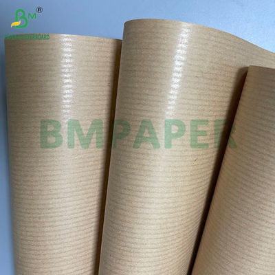 40GSM 50GSM 60GSM 스트리프드 리브드 브라운 크래프트 페이퍼 롤 750MM 1000MM