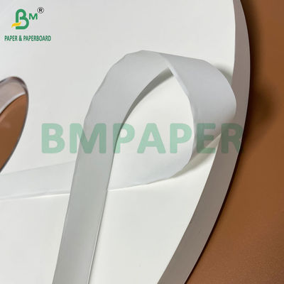 천연 목재 직물 28grs Kraft 종이 롤 29mm 33mm 포장 빨대