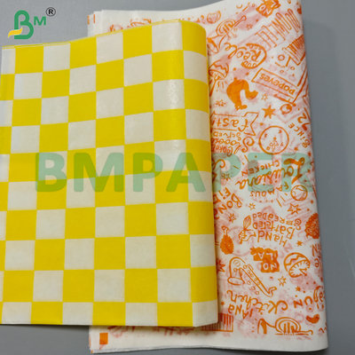 샌드위치 포장용 30gsm 지방 저항성 백스 종이 롤