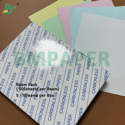 60gsm 65gsm 먹지 복사 용지 8.5 X 11인치 CFB CF 카나리아 색상 CCP 용지