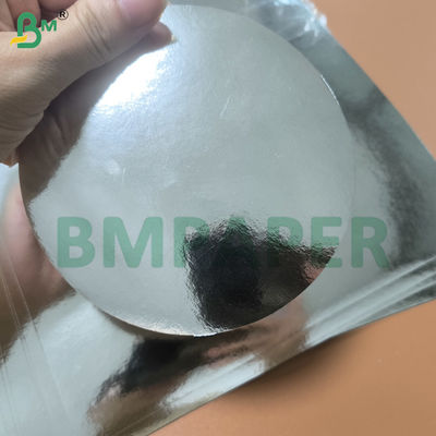 실버 포일 미러 카드 스톡 종이 일면 금속 종이 시트