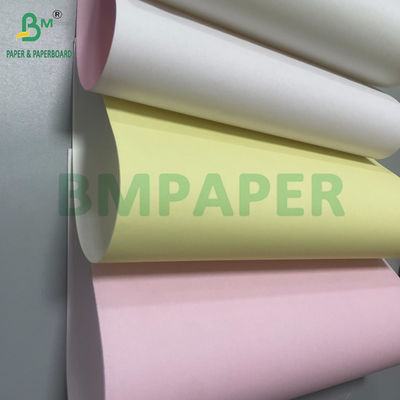 Top Face Pink Yellow Back Face White 70g 80g A4 Size Carbonless Paper