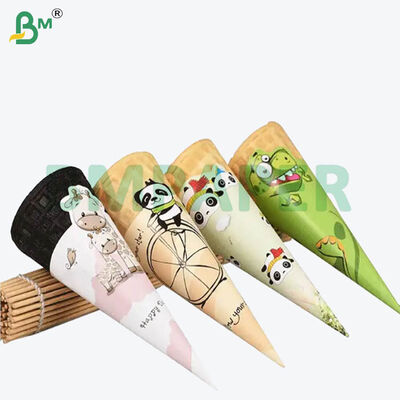 80g 식품 등급 흰색 냉동 아이스크림 콘 포장지