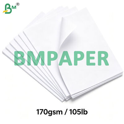 105lb 170gsm Carbonless CF 화이트 보드 크림 바닥 시트 70x100cm