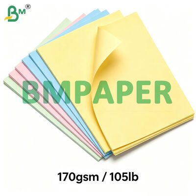 105lb 170gsm Carbonless CF 화이트 보드 크림 바닥 시트 70x100cm