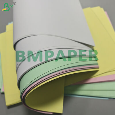 80gm NCR CFB 노란색 분홍색 탄소 없는 종이 디지털 인쇄 216 x 279mm