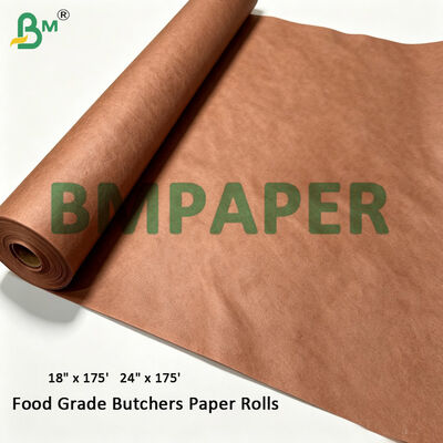 18인치 식품용 고기 Kraft Paper Rolls 분홍색, 60gm x 18" 너비 x 175' 길이